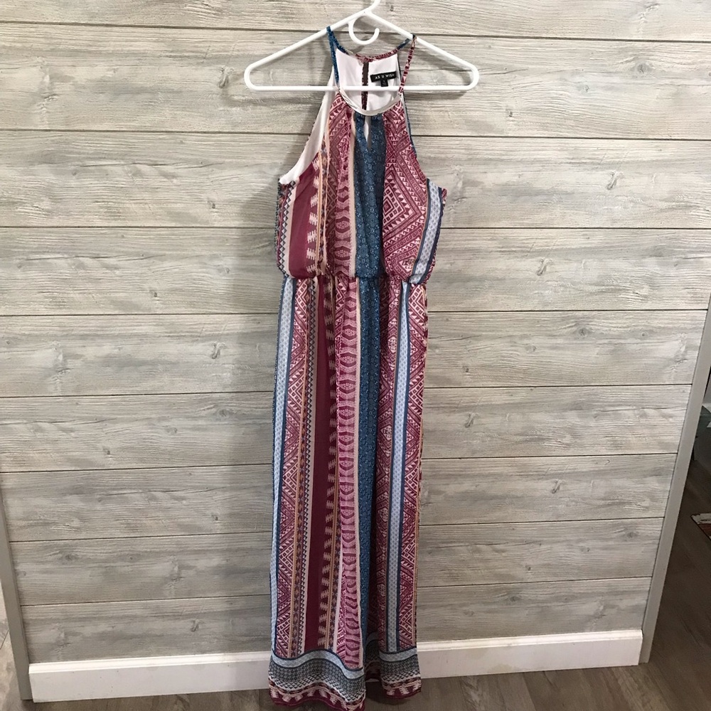 As U Wish Halter Maxi Dress